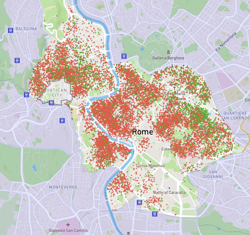 Roma, il regno pert eccellemza degli AirBnb