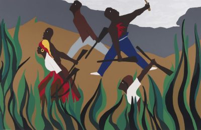 "Per Preservare la loro lIbertà", Jacob Lawrence, dal ciclo "La vita di Toussaint Louverture"