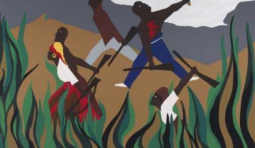 "Per Preservare la loro lIbertà", Jacob Lawrence, dal ciclo "La vita di Toussaint Louverture"